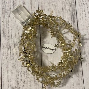Gold Vine Leaf Warm White LED Pixie Fairy Light Strand Decor (2)